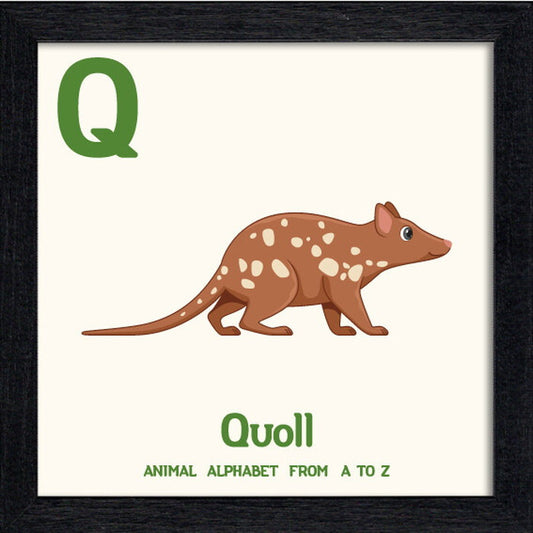 アニマルアルファベット Animal Alphabet Quoll 200x200x53mm ZAA-53224 bic-10772206s1