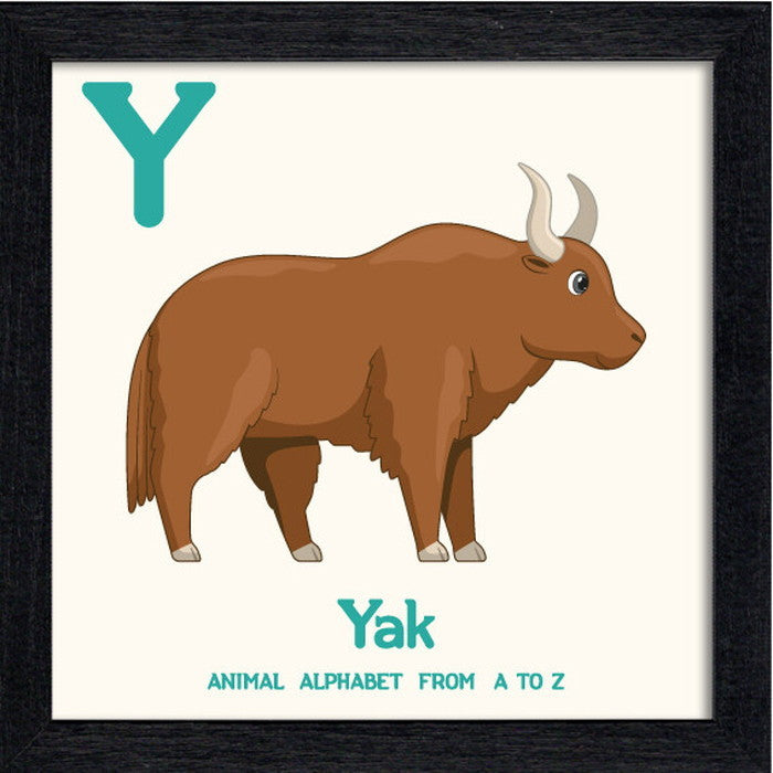 アニマルアルファベット Animal Alphabet Yak 200x200x53mm ZAA-53232 bic-10772214s1