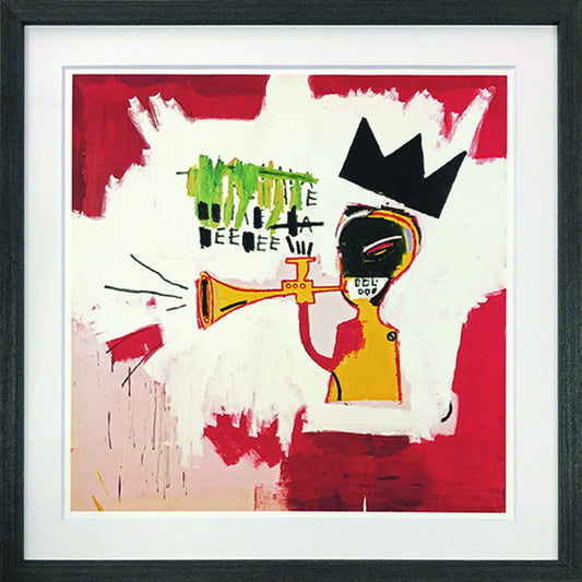 ジャン ミシェル バスキア Jean-Michel Basquiat Trumpet 1984 425x425x32mm IJB-62483 bic-10831817s1