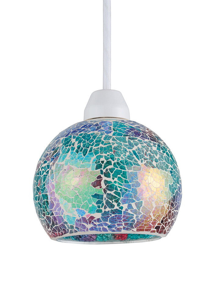 モザイクペンダントライトS オーロラブルー φ125x100mm 21137  bic-10860377s1の画像