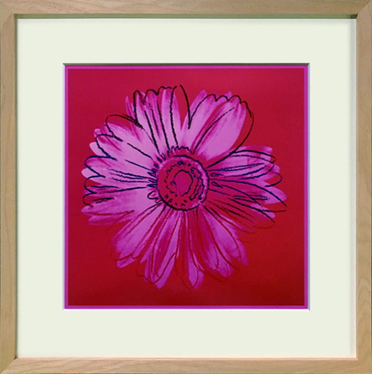 アンディ・ウォーホル Andy Warhol Daisy c.1982 crimson and pink 425x425x32mm 425x425x32mm IAW-62506 bic-11112352s1