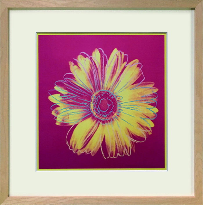 アンディ・ウォーホル Andy Warhol Daisy c.1982 fuchsia & yellow 425x425x32mm 425x425x32mm IAW-62507 bic-11112353s1