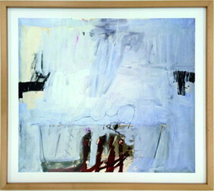 アートフレーム アントニ・タピエス Antonio Tapies Blau mit vier roten Staben 1966 710x635x30mm IAT-60754 bic-6942396s1