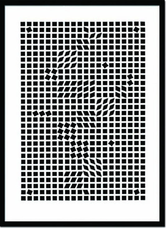 アートフレーム ヴィクトル・ヴァザルリ Victor Vasarely Tinko 1955 Silkscreen 730x1030x30mm IVV-14397 bic-6942445s1