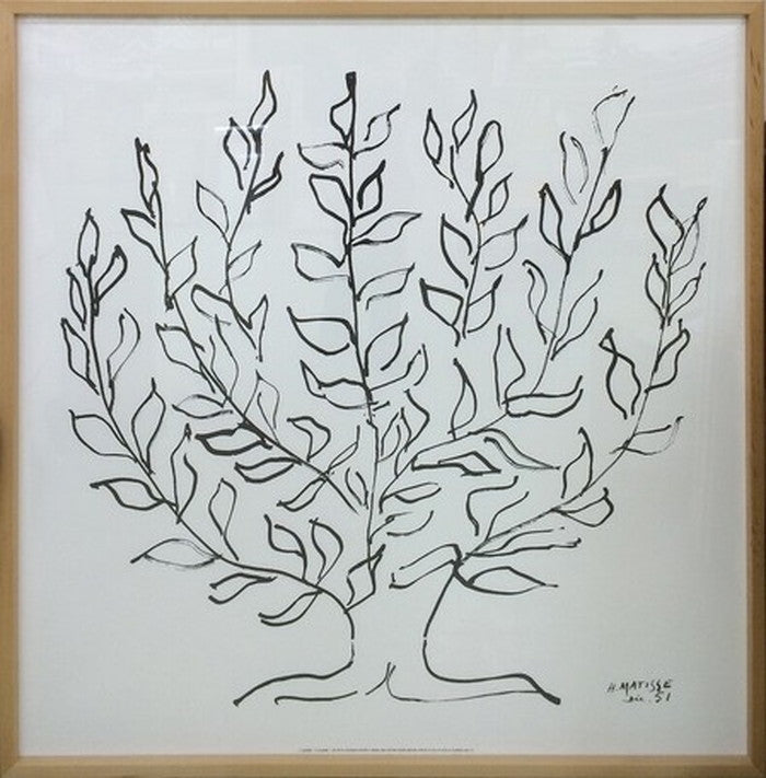 アートフレーム アンリ・マティス Henri Matisse Le platane Silkscreen 1030x1030x30mm IHM-60625  bic-6942468s1の画像