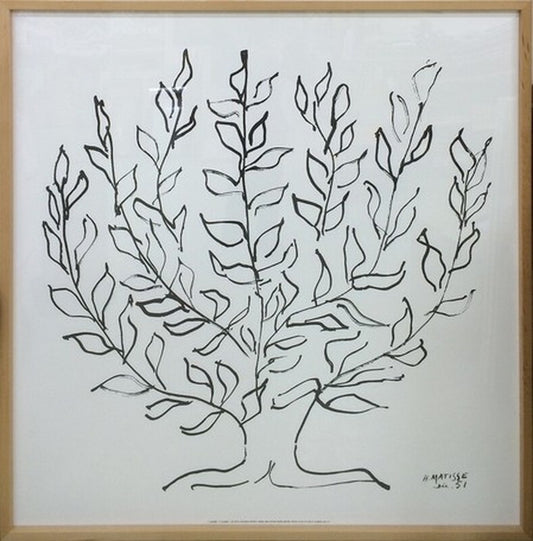 アートフレーム アンリ・マティス Henri Matisse Le platane Silkscreen 1030x1030x30mm IHM-60625 bic-6942468s1