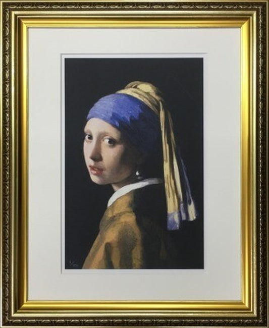 アートフレーム 名画 ヨハネス・フェルメール Johannes Vermeer 真珠の耳飾りの少女 490x595x25mm IFA-60897 bic-6942541s1