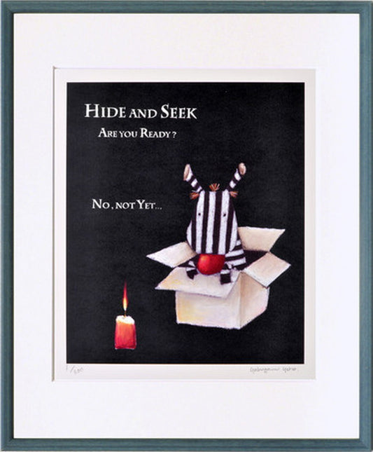 アートフレーム 藪上 陽子 しまうまとキャンドル 368x444x20mm ZYY-61255  bic-6942839s1の画像