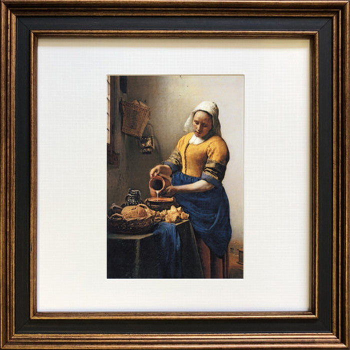 アートフレーム 名画 ヨハネス・フェルメール Johannes Vermeer Square Frame 牛乳を注ぐ女 241x241x20mm ZFA-61667 bic-6943279s1