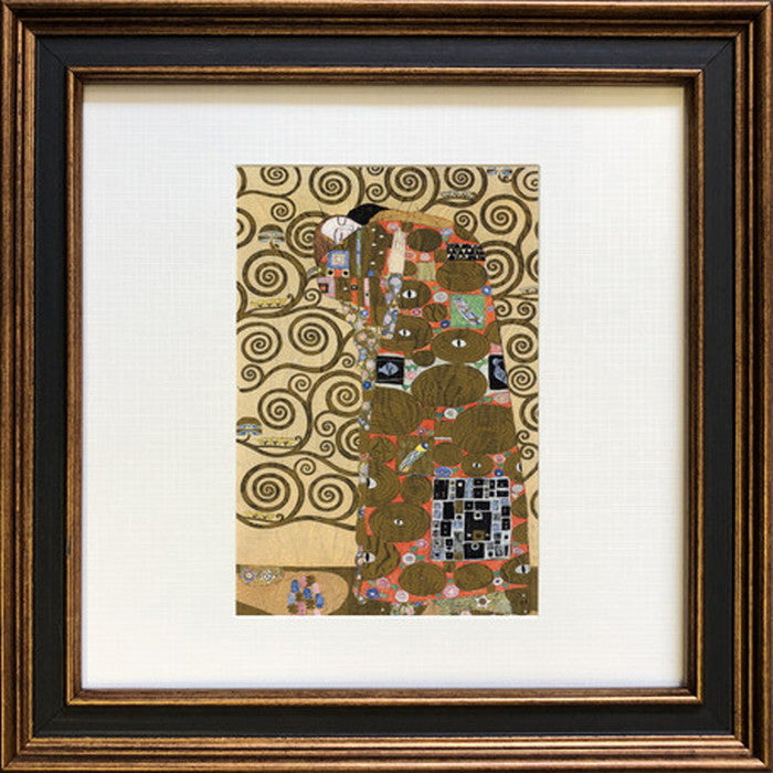 アートフレーム 名画 グスタフ・クリムト Gustav Klimt Square Frame 抱擁 241x241x20mm ZFA-61669 bic-6943281s1