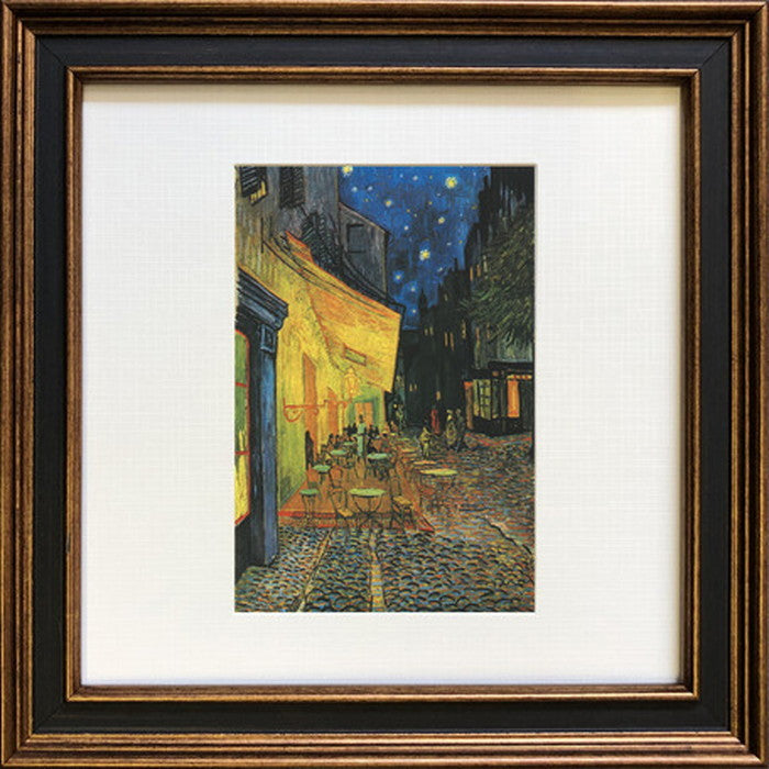 アートフレーム 名画 ゴッホ Vincent van Gogh Square Frame 夜のカフェテラス 241x241x20mm ZFA-61671 bic-6943283s1