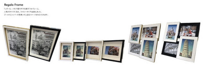 フォトフレーム レガーロフレーム Regalo frame Silver 2L L判サイズマット付 シルバー 2L 153x205x25mm FRG-61642  bic-6943386s1の画像