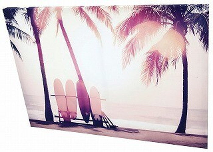 キャンバスアート Carino Canvas Art Surfboard and palm tree 700x500mm 700x500x25mm ZPT-61751 bic-7030278s1