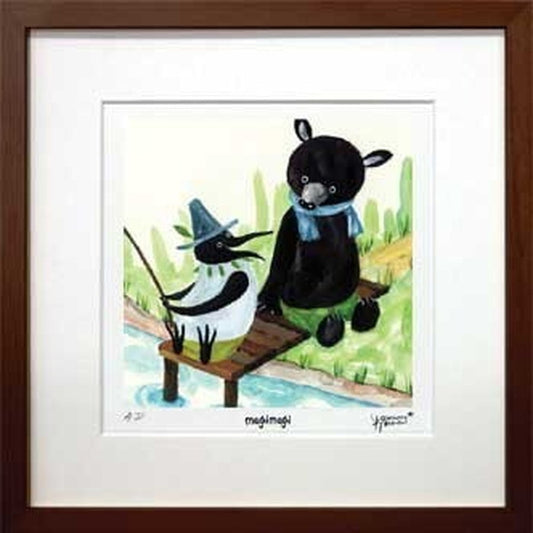 アートフレーム 絵本作家 たけうち よしひと Yoshihito Takeuchi magimagi 4 270x270x20mm ZYT-50780  bic-7064178s1の画像