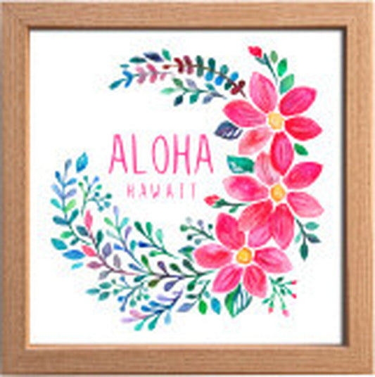 サインフレーム SIGN FRAME ALOHA HAWAII 220x220x20mm ZSF-52340 bic-7088750s1