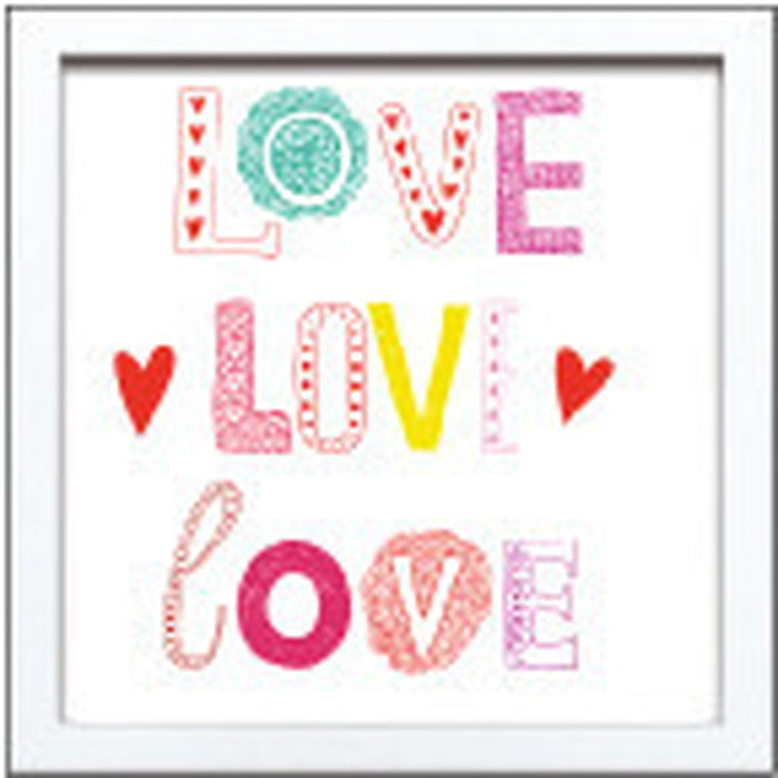 サインフレーム SIGN FRAME LOVE LOVE LOVE 220x220x20mm ZSF-52367 bic-7088754s1