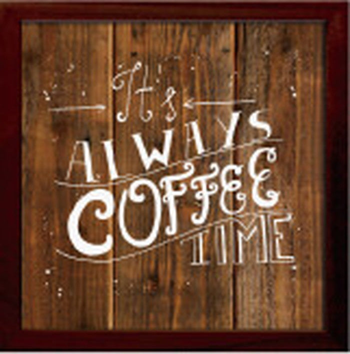 サインフレーム SIGN FRAME ALWAYS COFFE TIME 220x220x20mm ZSF-52364  bic-7088777s1の画像