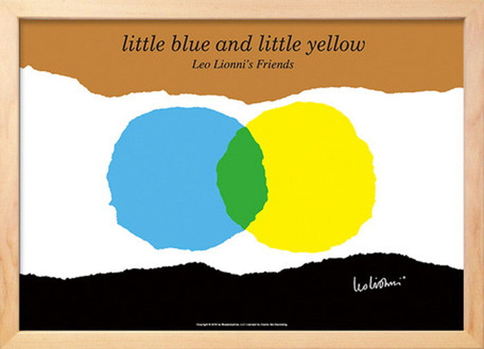 アートフレーム レオ・リオーニ Leo Lionni little blue and little yellow 387x280x17mm ZLL-61852 bic-7092144s1