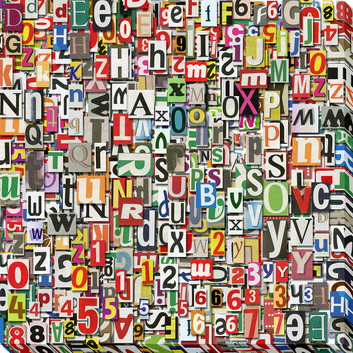 キャンバスパネル Art Panel Designed Background Newspaper Clipping 600x600x40mm IAP-52116  bic-7184407s1の画像