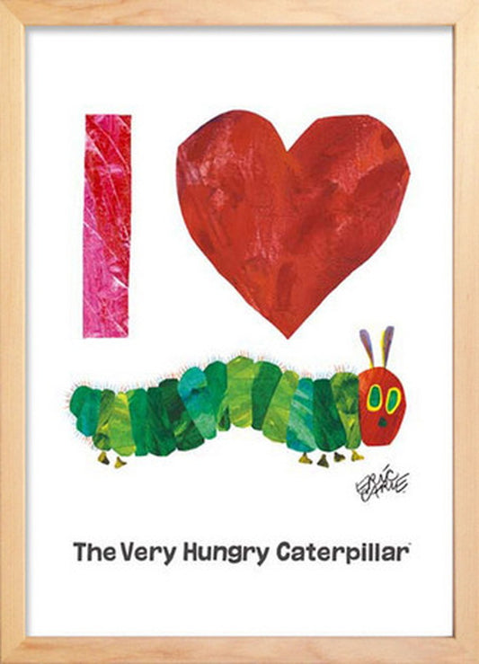 アートフレーム エリック・カール ナチュラルフレーム Eric Carle I Love Caterpillar I Love Caterpillar 280x387x17mm ZEC-61866 bic-7399008s1