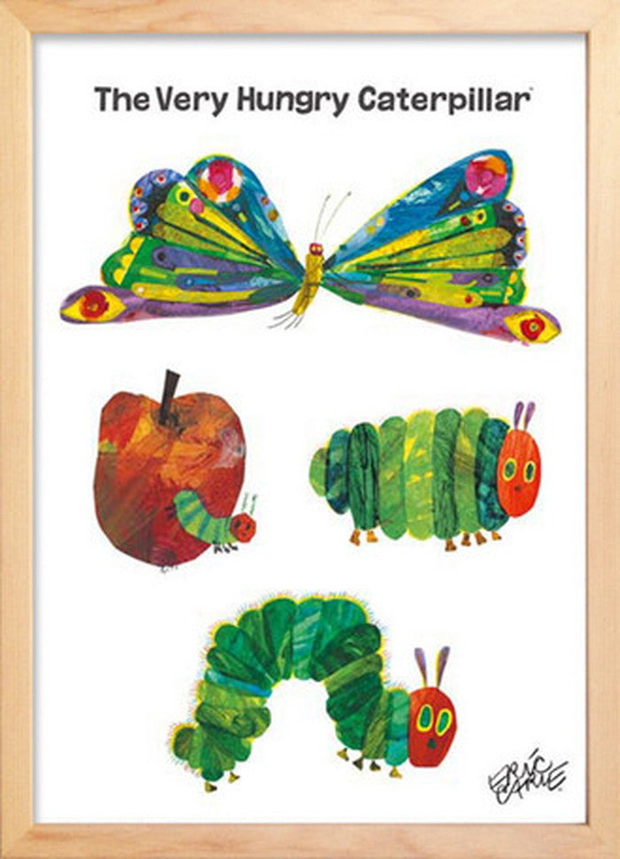 アートフレーム エリック・カール ナチュラルフレーム Eric Carle Butterfly Butterfly 280x387x17mm ZEC-61867 bic-7399009s1