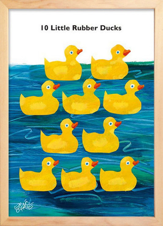 アートフレーム エリック・カール ナチュラルフレーム Eric Carle 10 Little Rubber Ducks 10 Little Rubber Ducks 280x387x17mm ZEC-61871 bic-7399013s1