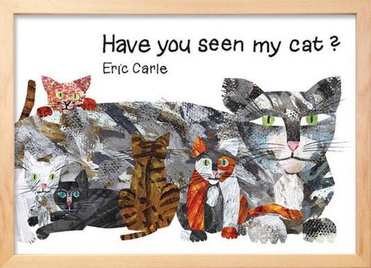 アートフレーム エリック・カール ナチュラルフレーム Eric Carle Have You Seen My Cat? Have You Seen My Cat? 387x280x17mm ZEC-61873 bic-7399015s1