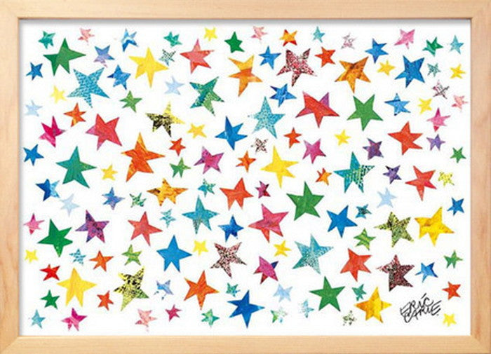 アートフレーム エリック・カール ナチュラルフレーム Eric Carle Stars Stars 387x280x17mm ZEC-61874 bic-7399016s1