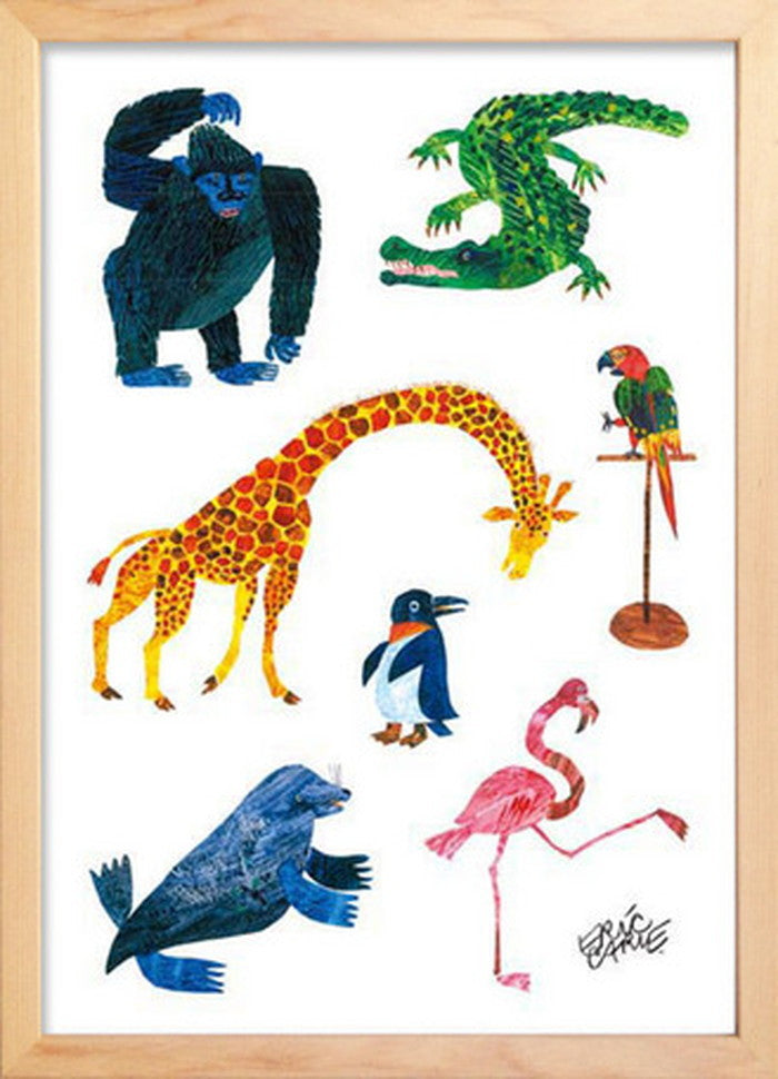 アートフレーム エリック・カール ナチュラルフレーム Eric Carle Animals Animals 280x387x17mm ZEC-61875 bic-7399017s1