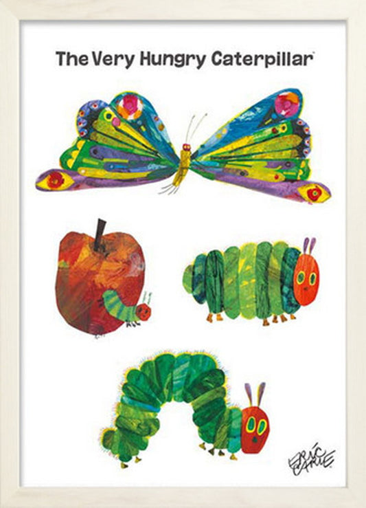 アートフレーム エリック・カール ホワイトフレーム Eric Carle Butterfly 280x387x17mm ZEC-53010 bic-7673606s1