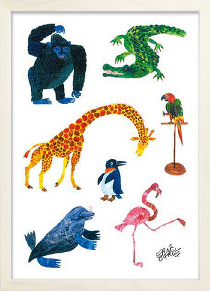 アートフレーム エリック・カール ホワイトフレーム Eric Carle Animals 280x387x17mm ZEC-53017 bic-7673611s1