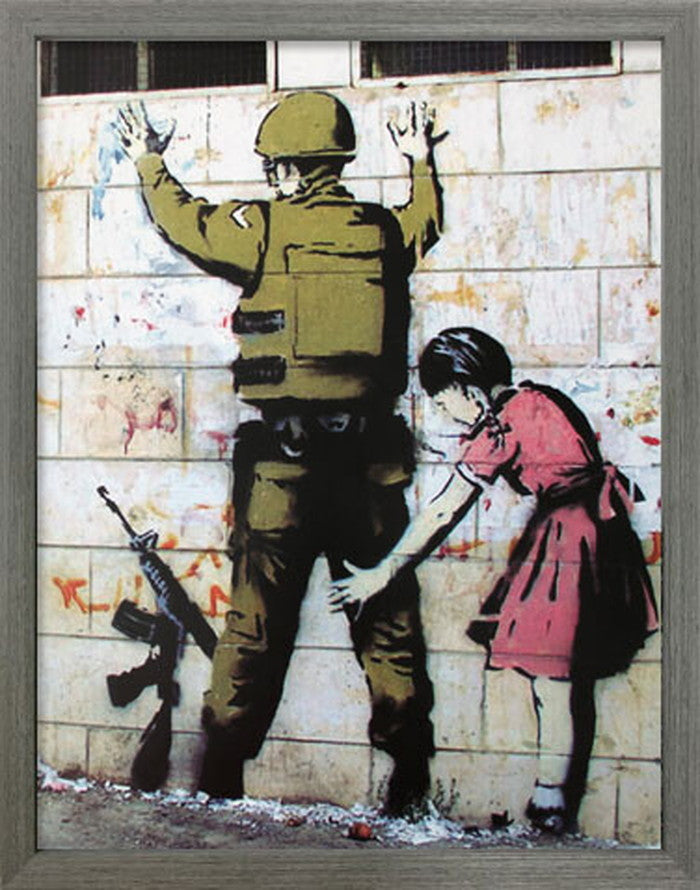 アートフレーム バンクシー Banksy Girl Searching Soldier IBA-61731 bic-7823269s1