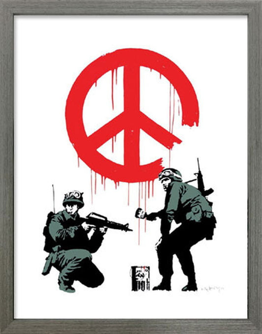 アートフレーム バンクシー Banksy Peace Soldiers IBA-61733 bic-7823271s1