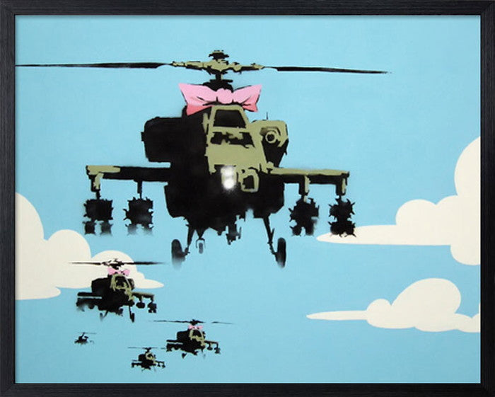 アートフレーム バンクシー Banksy Helicopters IBA-61737 bic-7823275s1