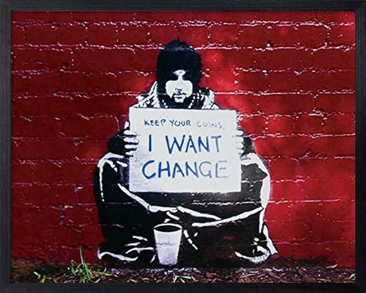 アートフレーム バンクシー Banksy I Want Change IBA-61755 bic-7823281s1