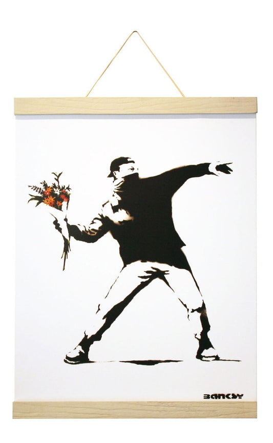 バンクシー ハンガータイプ ホワイト Banksy Molotov White Hanger style IBA-61991 bic-8868798s1