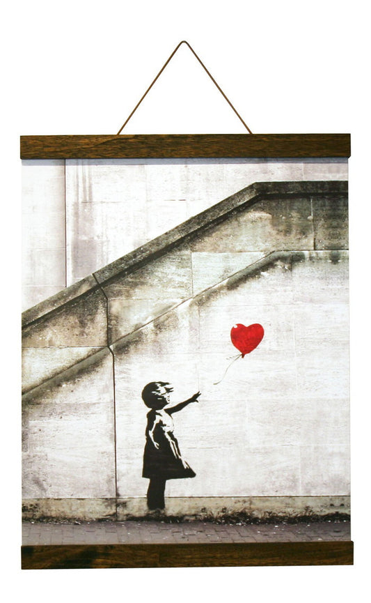 バンクシー ハンガータイプ ブラウン Banksy Red Balloon Brown Hanger style IBA-61995 bic-8868802s1