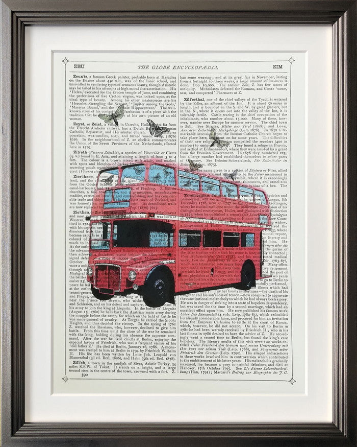 アートフレーム マリオン・マコネギー Marion McConaghie Butterfly London Bus IMM-62127 bic-9129582s1