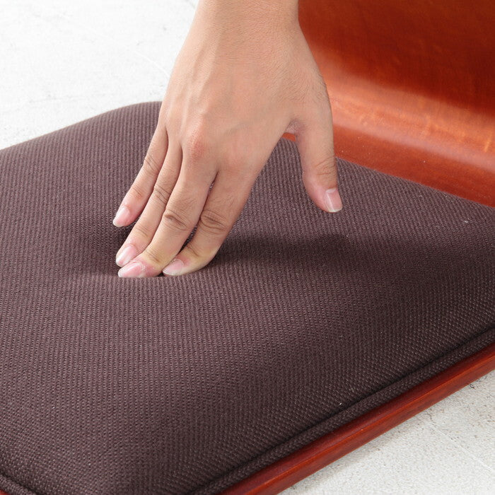 和座椅子 クッション付き PY-307BS BR ブラウン 完成品 W395×D520×H430mm 2.7kg fj-10081の画像