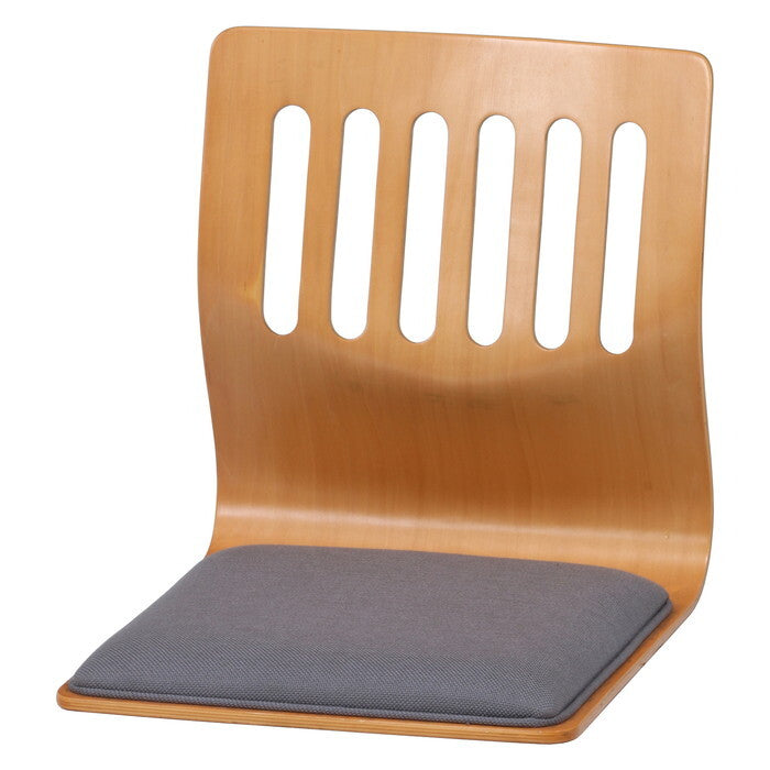 和座椅子 クッション付き PY-307BS NA ナチュラル 完成品 W395×D520×H430mm 2.7kg fj-10082の画像