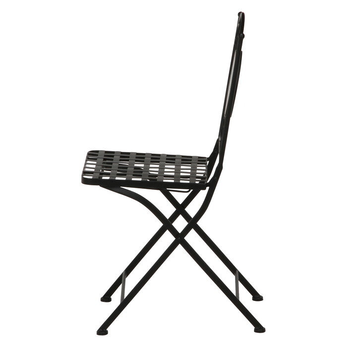 モザイクチェアー 花柄 US221362 ブラック 完成品 W395×D515×H880mm 6kg fj-10658の画像