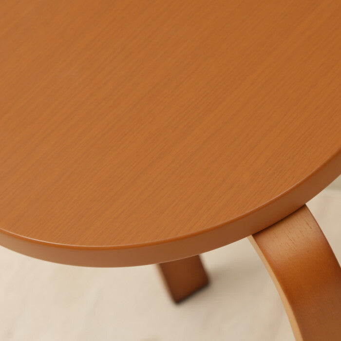 曲脚イス 木製 21 S6 BR ブラウン 完成品 W330×D330×H440mm 2.7kg fj-12837の画像