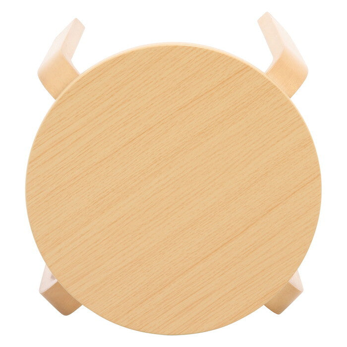 曲脚イス 木製 21 S6 NA ナチュラル 完成品 W330×D330×H440mm 2.7kg fj-12838の画像