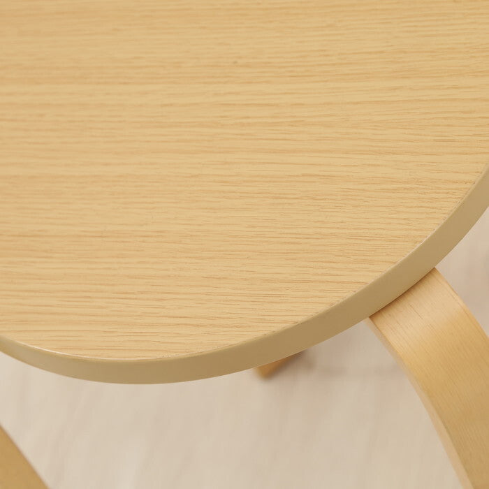 曲脚イス 木製 21 S6 NA ナチュラル 完成品 W330×D330×H440mm 2.7kg fj-12838の画像