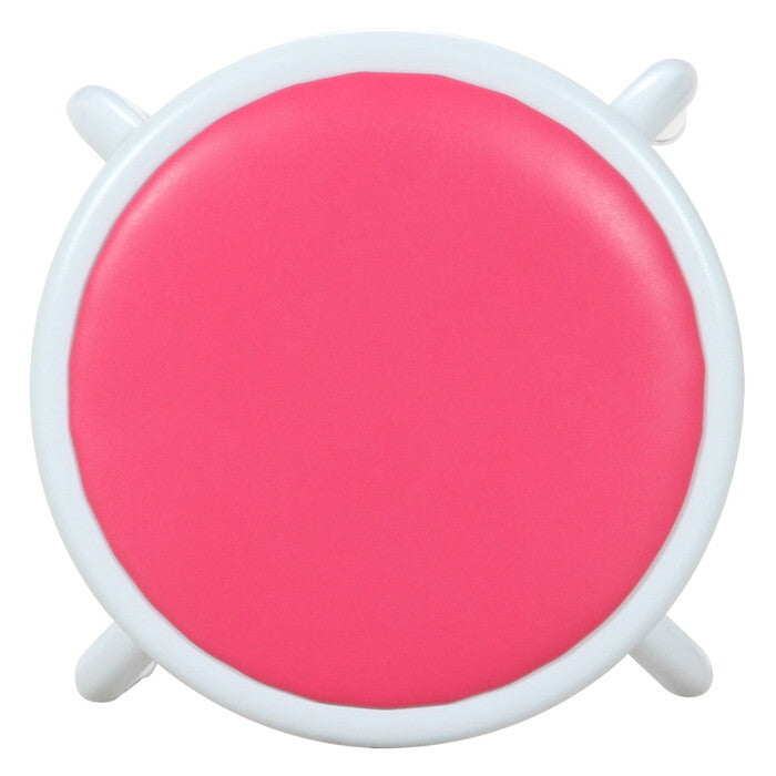 スツール ラウンド FB-01 10PI 225C ピンク 完成品 W300×D300×H450mm 1.5kg fj-14074の画像