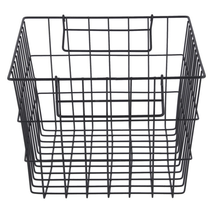 ワイヤーバスケット スタック A 黒 完成品 W370-410×D260×H180mm 0.49kg fj-14226の画像