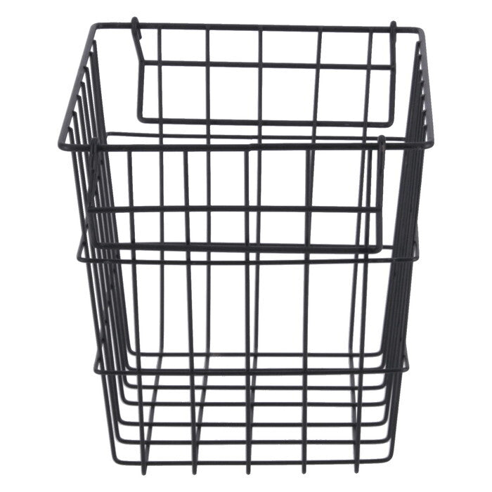 ワイヤーバスケット スタック C 黒 完成品 W260-300×D180×H180mm 0.32kg fj-14228の画像