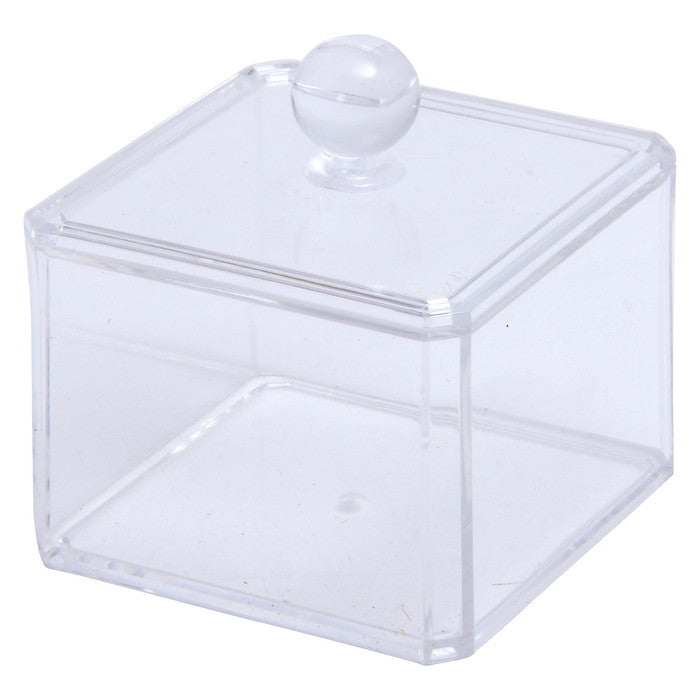 PSコスメ収納 蓋つき小物入れ クリア 95 ×95 ×95 fj-14381の画像