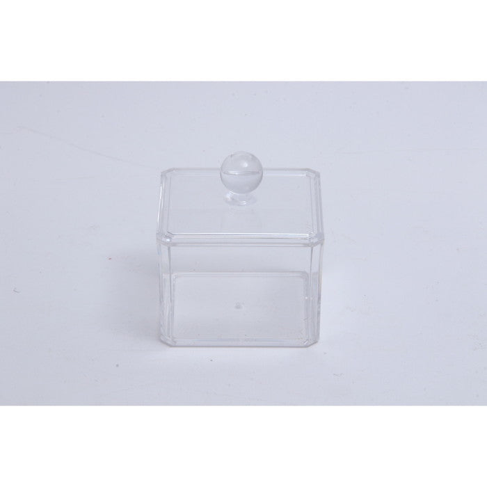 PSコスメ収納 蓋つき小物入れ クリア 95 ×95 ×95 fj-14381の画像