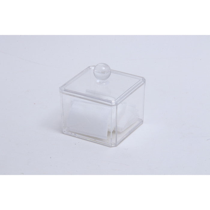 PSコスメ収納 蓋つき小物入れ クリア 95 ×95 ×95 fj-14381の画像